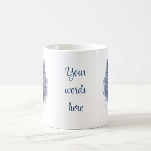 Erstellen Sie Ihren eigenen Lila Wölf Verwandlungstasse (Mittel)