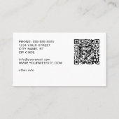 Erstellen Sie Ihren eigenen Logo-Info-QR-Code Mode Visitenkarte (Rückseite)