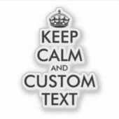 Erstellen Sie Ihren eigenen lustigen, behalten, ru Aufkleber (Vorderseite)