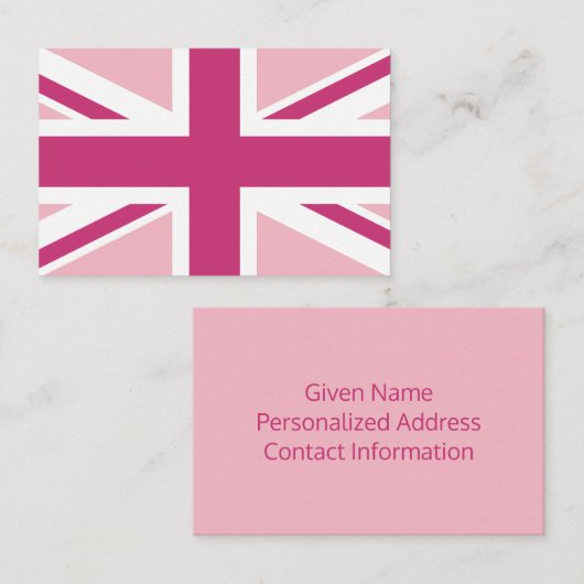 Erstellen Sie Ihren eigenen Magenta-Bube mit weiße Visitenkarte (Vorne/Hinten)