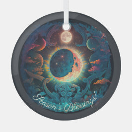 Erstellen Sie Ihren eigenen magischen blauen Mond Ornament Aus Glas