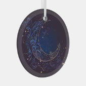 Erstellen Sie Ihren eigenen magischen blauen Mond Ornament Aus Glas (Vorderseite Rechts)