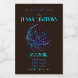 Erstellen Sie Ihren eigenen magischen Filigree Blu Weinetikett