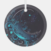 Erstellen Sie Ihren eigenen magischen Silber & Bla Ornament Aus Glas (Vorderseite)