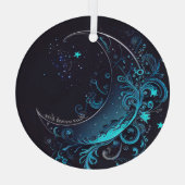 Erstellen Sie Ihren eigenen magischen Silber & Bla Ornament Aus Glas (Rückseite)