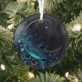 Erstellen Sie Ihren eigenen magischen Silber & Bla Ornament Aus Glas