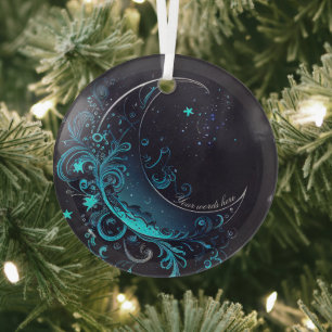 Erstellen Sie Ihren eigenen magischen Silber & Bla Ornament Aus Glas