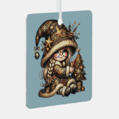 Erstellen Sie Ihren eigenen magischen Weihnachtsba Ornament Aus Metall (Vorderseite Rechts)