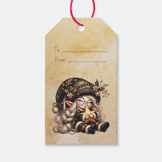 Erstellen Sie Ihren eigenen magischen Weihnachtsgo Geschenkanhänger (Vorderseite)