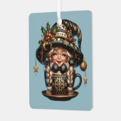 Erstellen Sie Ihren eigenen magischen Weihnachtsgo Ornament Aus Metall (Vorderseite links)