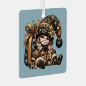 Erstellen Sie Ihren eigenen magischen Weihnachtsgo Ornament Aus Metall (Vorderseite Rechts)