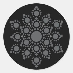 Erstellen Sie Ihren eigenen Mandala Classic Round  Runder Aufkleber