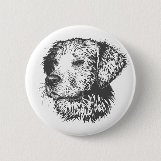Erstellen Sie Ihren eigenen maßgeschneiderten Hund Button (Vorderseite)