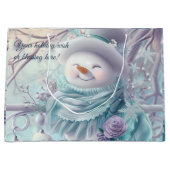 Erstellen Sie Ihren eigenen Mini-Weihnachtsschneem Große Geschenktüte (Vorderseite)