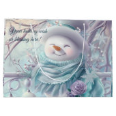 Erstellen Sie Ihren eigenen Mini-Weihnachtsschneem Große Geschenktüte (Rückseite)