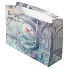 Erstellen Sie Ihren eigenen Mini-Weihnachtsschneem Große Geschenktüte