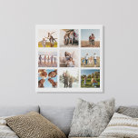 Erstellen Sie Ihren eigenen modernen 9-Foto Collag Künstlicher Leinwanddruck<br><div class="desc">Erstellen Sie Ihre eigenen Foto Collage Imitats Leinwand mit 9 Ihrer Lieblingsfotos.</div>