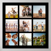 Erstellen Sie Ihren eigenen modernen 9-Foto Collag Poster (Vorne)