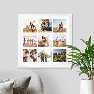 Erstellen Sie Ihren eigenen modernen 9-Foto Collag Poster