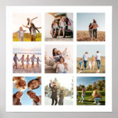 Erstellen Sie Ihren eigenen modernen 9-Foto Collag Poster (Vorne)