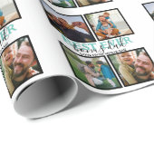 Erstellen Sie Ihren eigenen modernen Bonus Vater 4 Geschenkpapier (Rolleneckpunkt)