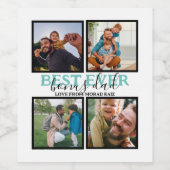 Erstellen Sie Ihren eigenen modernen Bonus Vater 4 Weinetikett (Einzelnes Label)