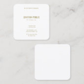 Erstellen Sie Ihren eigenen, modernen, eleganten G Quadratische Visitenkarte (Vorne/Hinten)