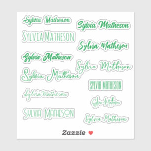 Erstellen Sie Ihren eigenen modernen, stilvollen N Aufkleber