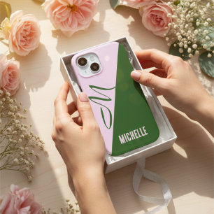 Erstellen Sie Ihren eigenen modernen Waldgrün- und Case-Mate iPhone Hülle