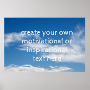 erstellen Sie Ihren eigenen motivierend oder inspi Poster