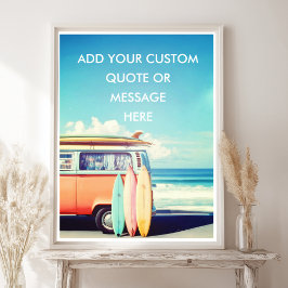 Erstellen Sie Ihren eigenen Motivierend Retro-Surf Poster
