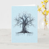 Erstellen Sie Ihren eigenen mystischen Blauen Tree Karte (Gelbe Blume)