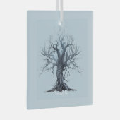 Erstellen Sie Ihren eigenen mystischen Blauen Tree Ornament Aus Glas (Vorderseite Rechts)