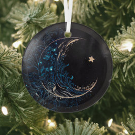 Erstellen Sie Ihren eigenen mystischen Blue & Gold Ornament Aus Glas