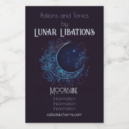 Erstellen Sie Ihren eigenen mystischen Filigremond Weinetikett