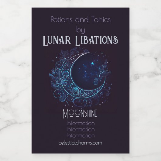 Erstellen Sie Ihren eigenen mystischen Filigremond Weinetikett (Einzelnes Label)