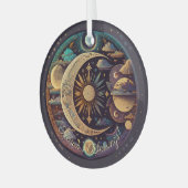 Erstellen Sie Ihren eigenen mystischen Halbmond & Ornament Aus Glas (Vorderseite links)