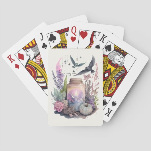 Erstellen Sie Ihren eigenen mystischen Herbst Spielkarten (Rückseite)