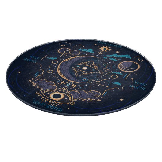 Erstellen Sie Ihren eigenen mystischen Himmelszwei Schneidebrett (Ecke)