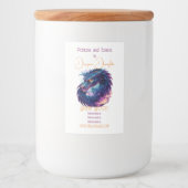 Erstellen Sie Ihren eigenen mystischen Lila Drache Lebensmitteletikett (Vorderseite)