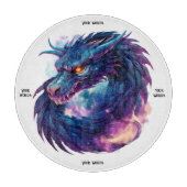 Erstellen Sie Ihren eigenen mystischen Lila Drache Schneidebrett (Vorderseite)