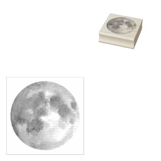 Erstellen Sie Ihren eigenen mystischen Vollmond Gummistempel (Stempel)
