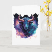 Erstellen Sie Ihren eigenen mythischen Minotaur Bu Karte (Gelbe Blume)