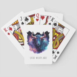 Erstellen Sie Ihren eigenen mythischen Minotaur Bu Spielkarten