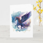 Erstellen Sie Ihren eigenen mythischen Pegasus Karte (Gelbe Blume)