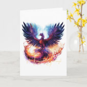 Erstellen Sie Ihren eigenen mythischen Phoenix-Fir Karte (Gelbe Blume)