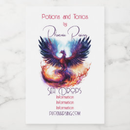 Erstellen Sie Ihren eigenen mythischen Phoenix-Fir Lebensmitteletikett