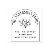 Erstellen Sie Ihren eigenen Namen für die Blumenbl Gummistempel (Prägung)