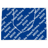 Erstellen Sie Ihren eigenen Namen Geburtstag Große Geschenktüte (Vorderseite)