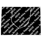 Erstellen Sie Ihren eigenen Namen Geburtstag Große Geschenktüte (Vorderseite)